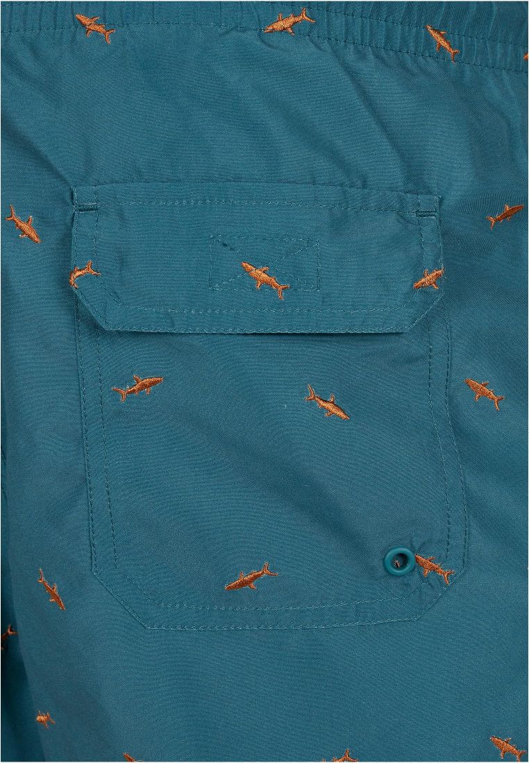 Embroidery Swim Shorts