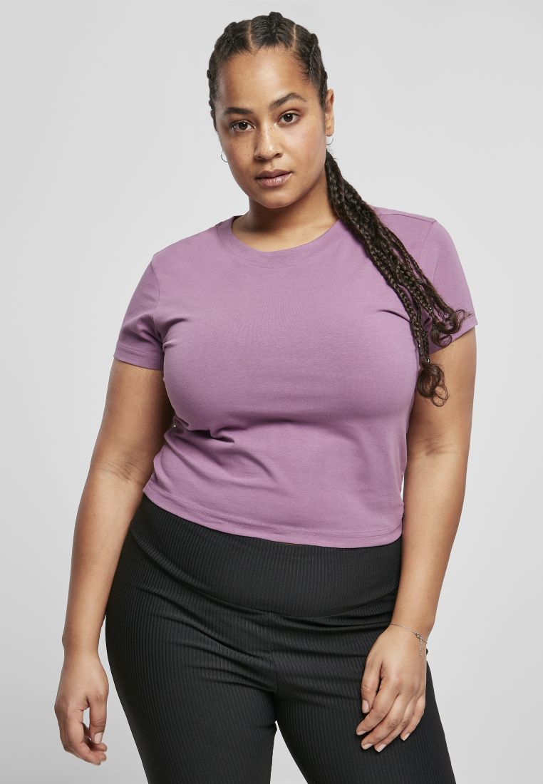 Ladies Stretch Jersey Cropped Tee - PLUS KOOT 3XL-6XL - TTUTB2754 - 1504
