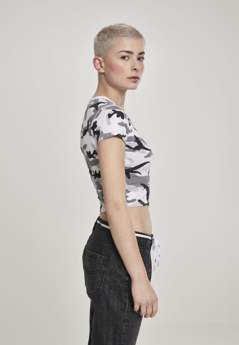 Ladies Stretch Jersey Cropped Tee