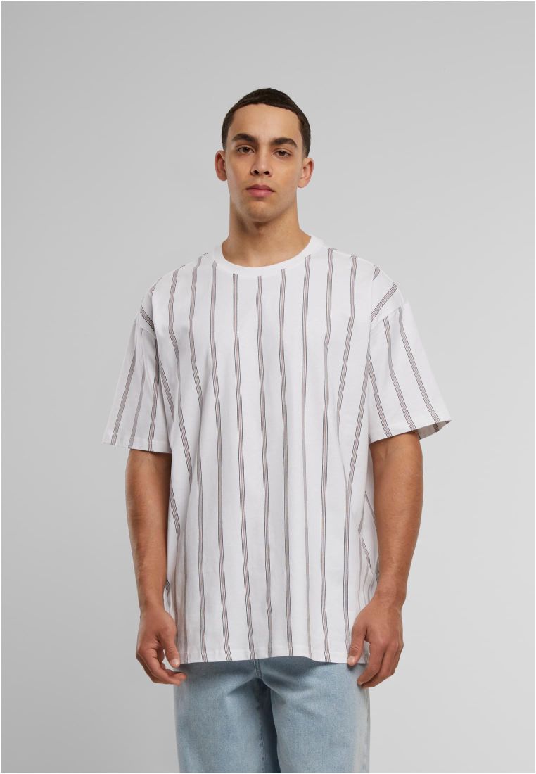 Heavy Oversized AOP Stripe Tee - Mens t-shirts - TTUTB2883 - 1