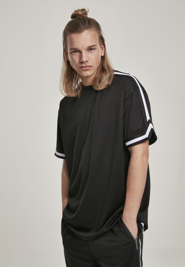 Oversized Stripes Mesh Tee - Mens t-shirts - TTUTB2890 - 31