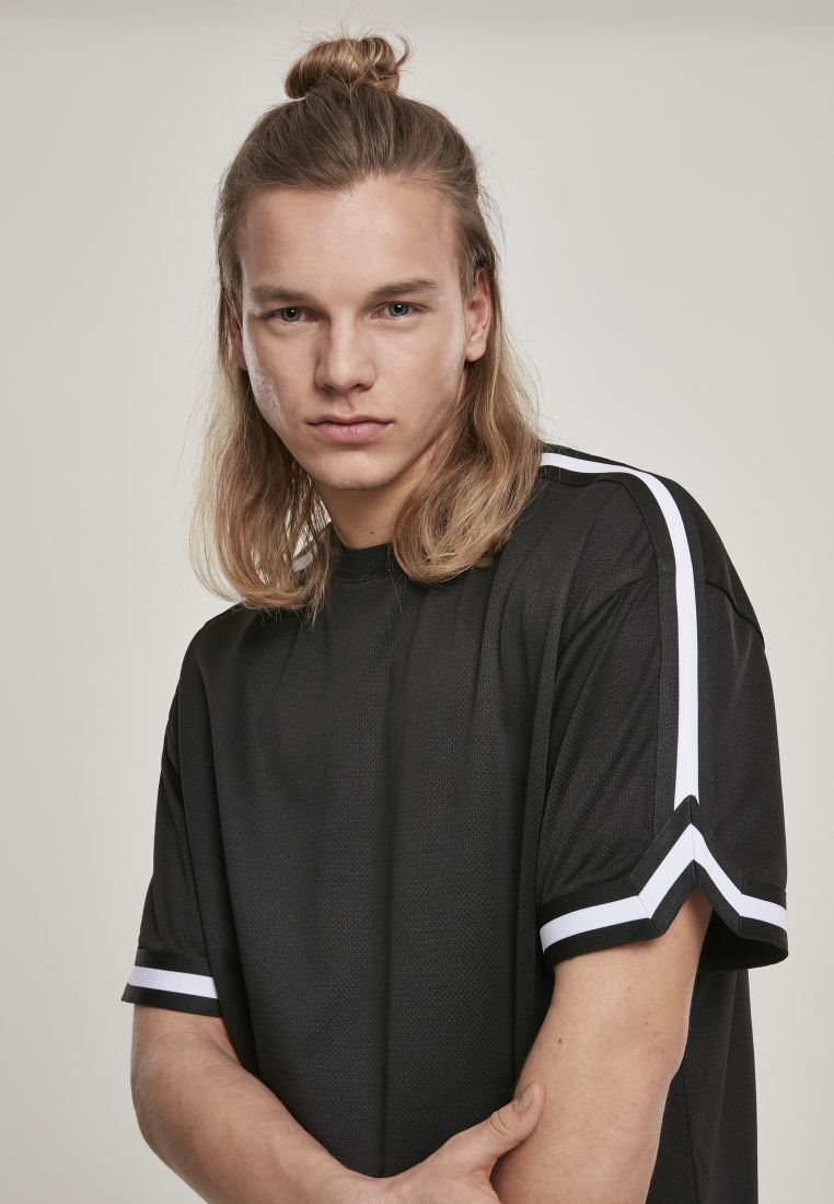 Oversized Stripes Mesh Tee - Miesten T-paidat - TTUTB2890 - 39