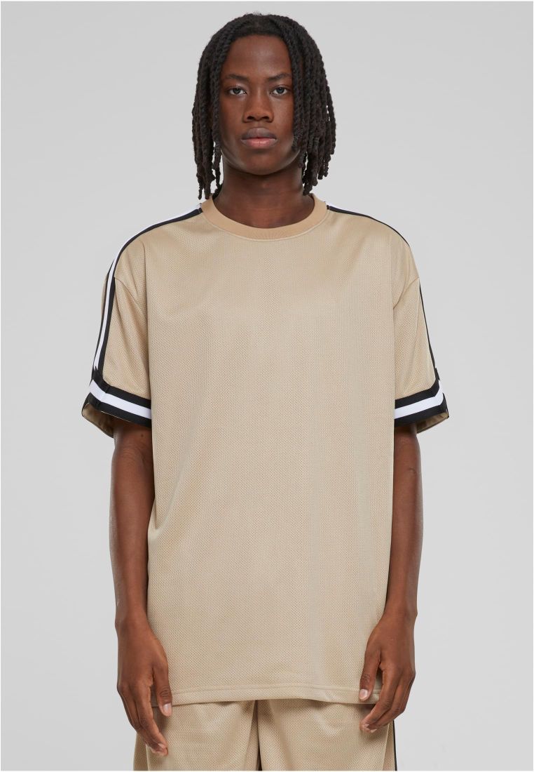 Oversized Stripes Mesh Tee - Mens t-shirts - TTUTB2890 - 781