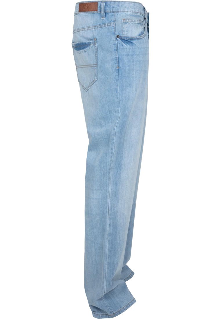 Urban Classics Relaxed fit jeans - lighter washed/light-blue denim