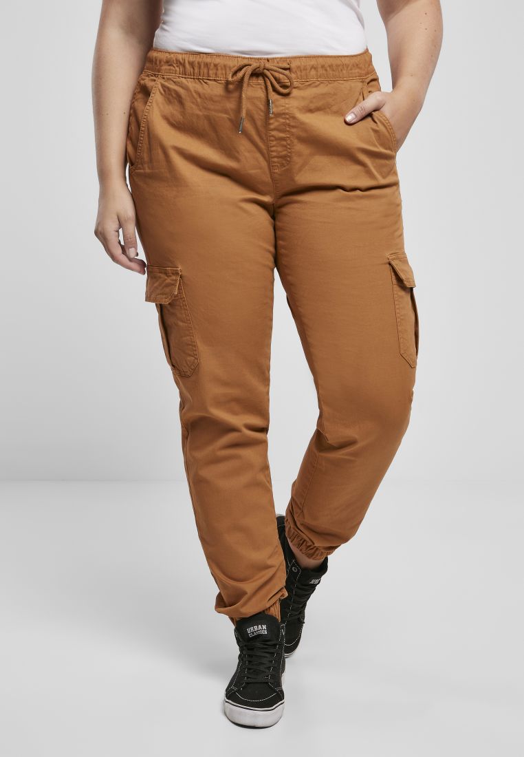 Ladies High Waist Cargo Jogging Pants - PLUS KOOT 3XL-6XL - TTUTB3626 - 34