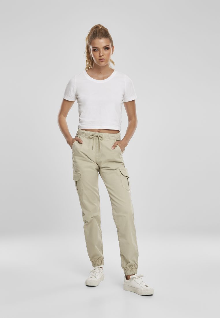 Ladies High Waist Cargo Jogging Pants - PLUS KOOT 3XL-6XL - TTUTB3626 - 668
