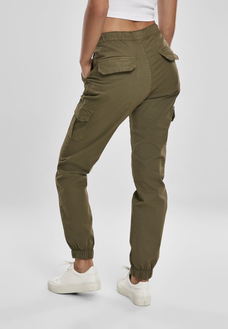 Ladies High Waist Cargo Jogging Pants - PLUS KOOT 3XL-6XL - TTUTB3626 - 396