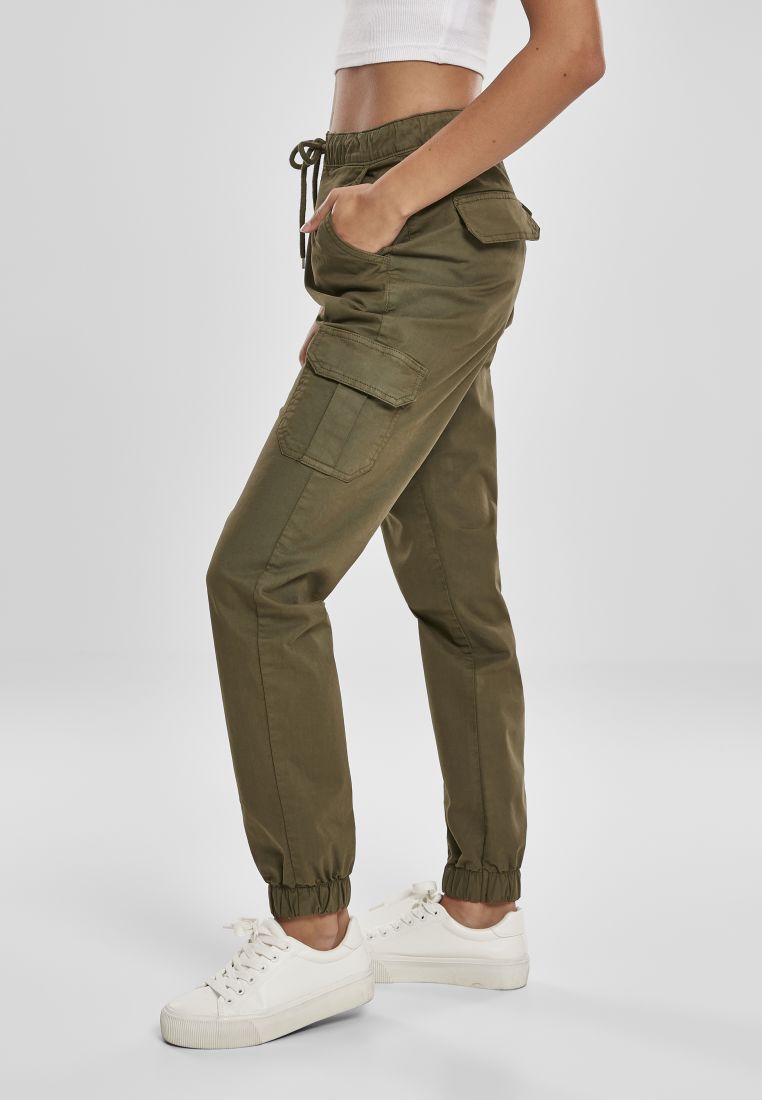 Ladies High Waist Cargo Jogging Pants - PLUS KOOT 3XL-6XL - TTUTB3626 - 395