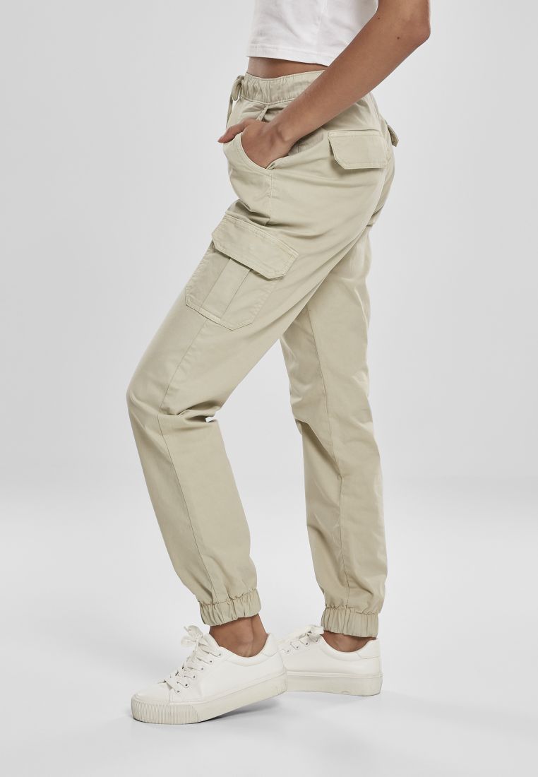 Ladies High Waist Cargo Jogging Pants - PLUS KOOT 3XL-6XL - TTUTB3626 - 665