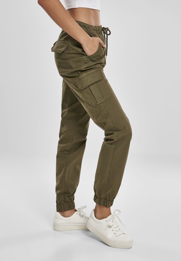 Ladies High Waist Cargo Jogging Pants - PLUS KOOT 3XL-6XL - TTUTB3626 - 397