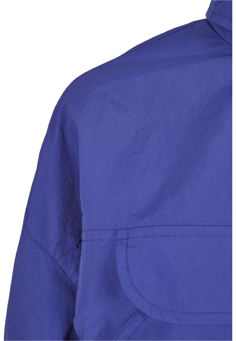 Ladies Over Nylon Pull Jacket-TB3630 Crinkle Cropped