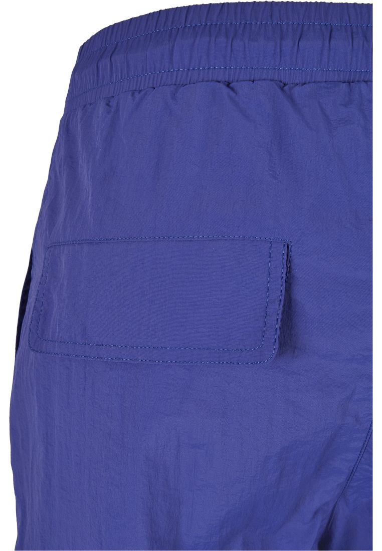 Ladies High Waist Crinkle Nylon Cargo Pants-TB3636