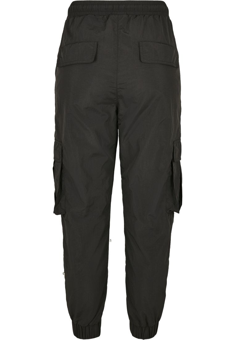 Ladies High Waist Crinkle Nylon Cargo Pants - Naisten Housut - TTUTB3636 - 41