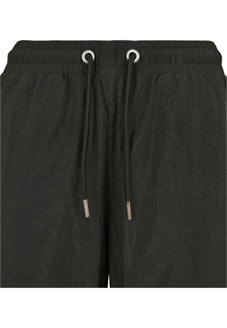 Ladies High Waist Crinkle Nylon Cargo Pants-TB3636