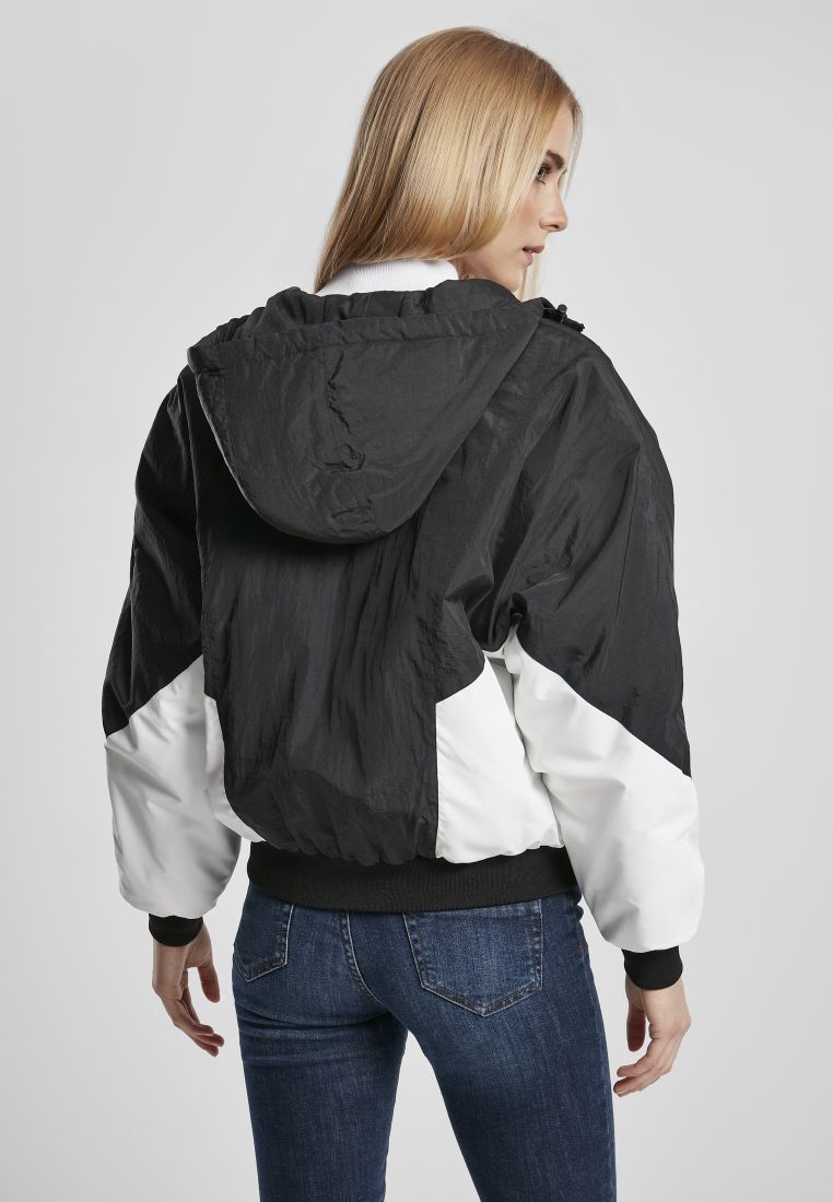 Ladies Padded 2-Tone Batwing Jacket