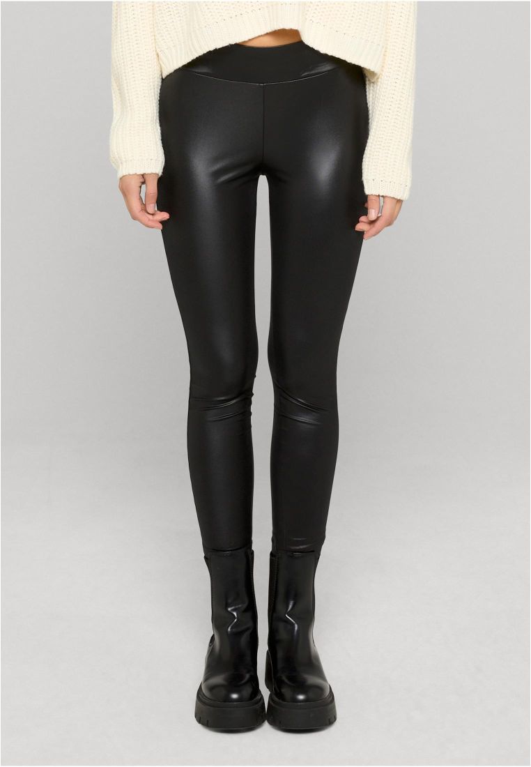 Ladies Imitation Leather Leggings - Naisten Legginssit - TTUTB3715 - 31