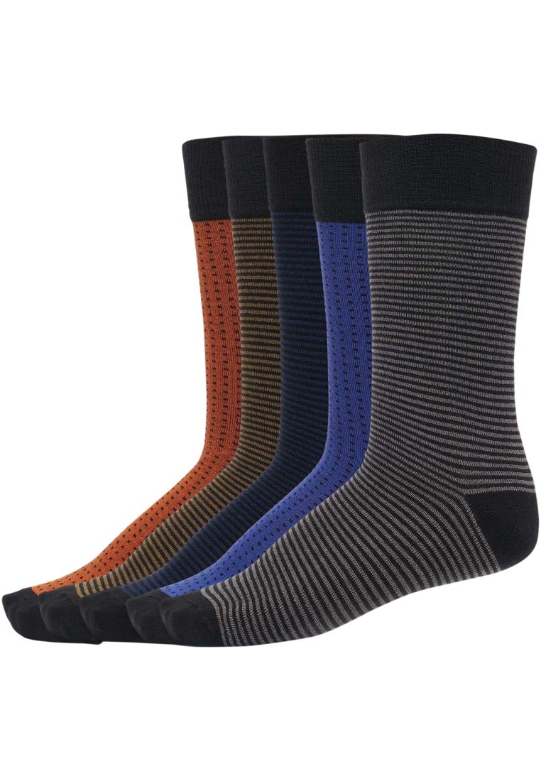 Stripes and Dots Socks 5-Pack - Socks - TTUTB3744 - 34