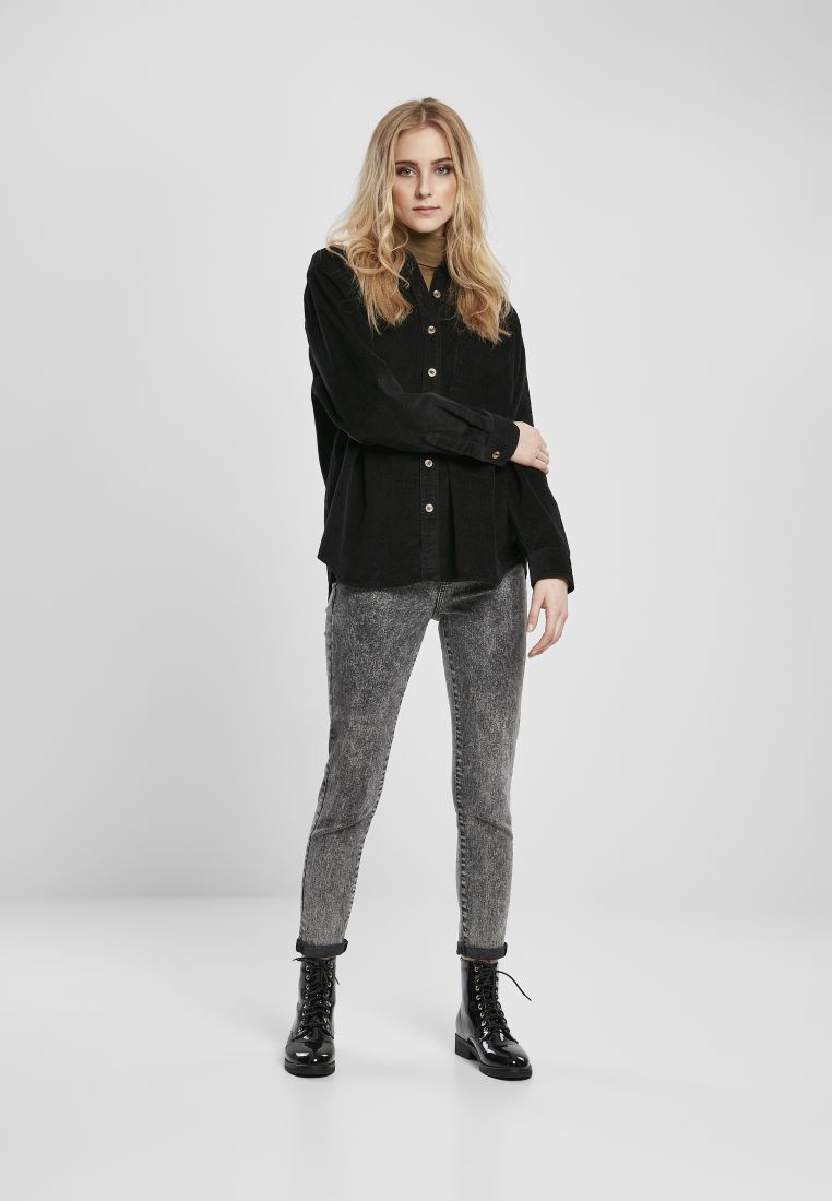 Ladies Corduroy Oversized Shirt - PLUS KOOT 3XL-6XL - TTUTB3755 - 128