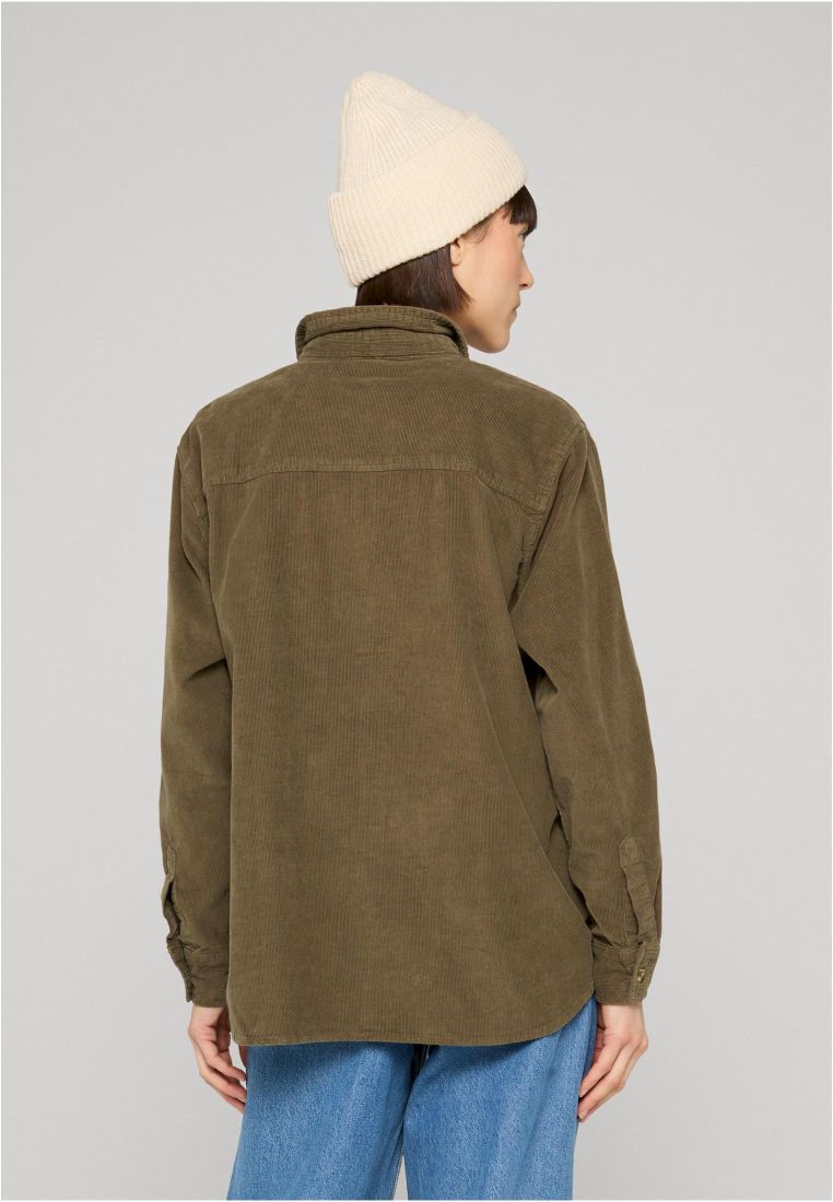 Ladies Corduroy Oversized Shirt - PLUS KOOT 3XL-6XL - TTUTB3755 - 305