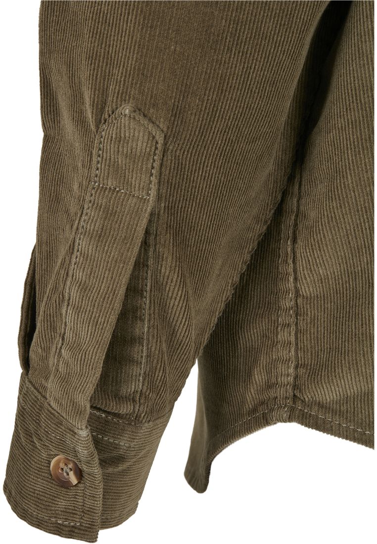 Ladies Corduroy Oversized Shirt - PLUS KOOT 3XL-6XL - TTUTB3755 - 314