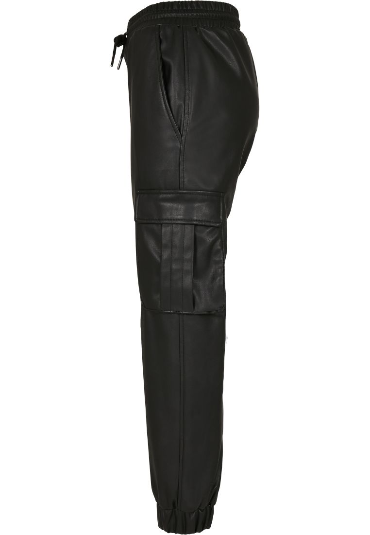 Ladies Faux Leather Cargo Pants - Ladies Pants - TTUTB3983 - 12