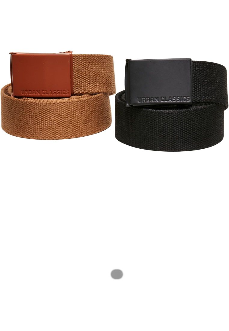2-Pack-TB4038 Buckle Canvas Colored Belt