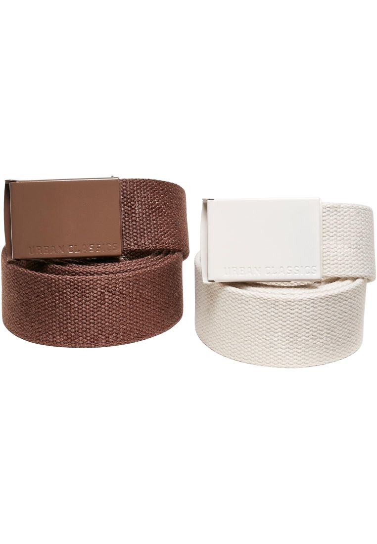 Colored Buckle Canvas 2-Pack-TB4038 Belt