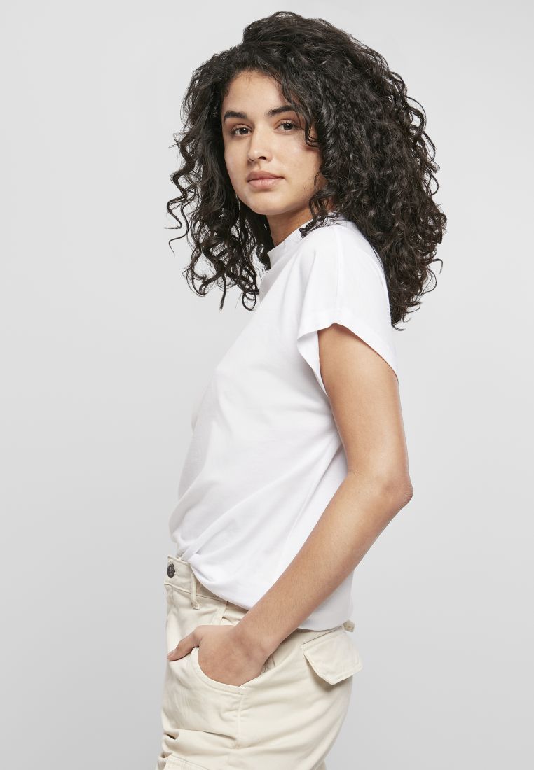 Ladies Oversized Cut On Sleeve Viscose Tee - Naisten T-paidat ja Topit - TTUTB4085 - 395