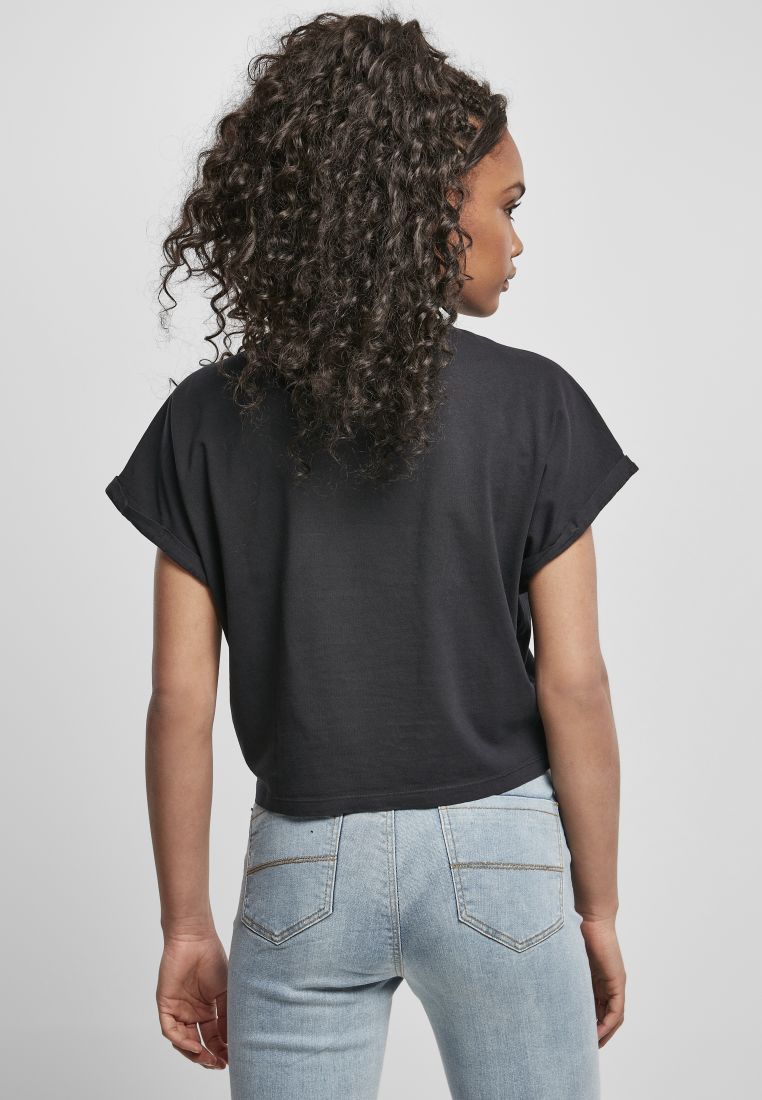 Ladies Short Pigment Dye Cut On Sleeve T - Ladies T-Shirts and Tops - TTUTB4088 - 126