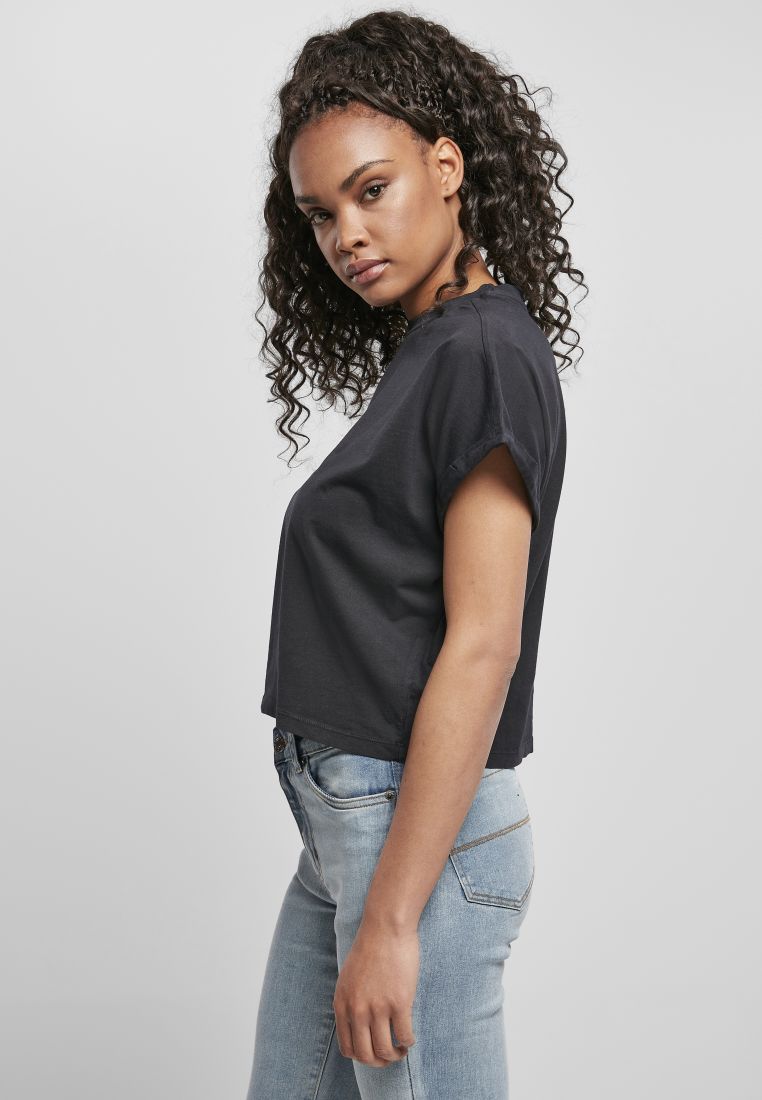 Ladies Short Pigment Dye Cut On Sleeve T - Ladies T-Shirts and Tops - TTUTB4088 - 125