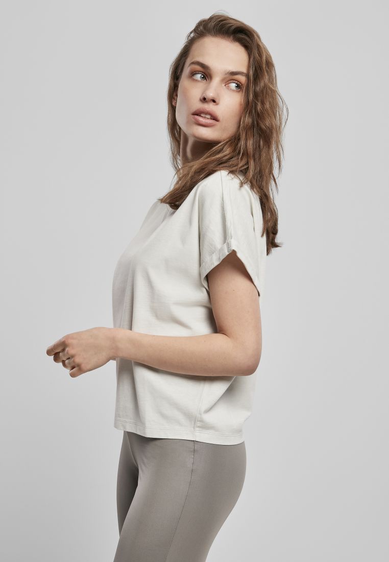 Ladies Short Pigment Dye Cut On Sleeve T - Ladies T-Shirts and Tops - TTUTB4088 - 935