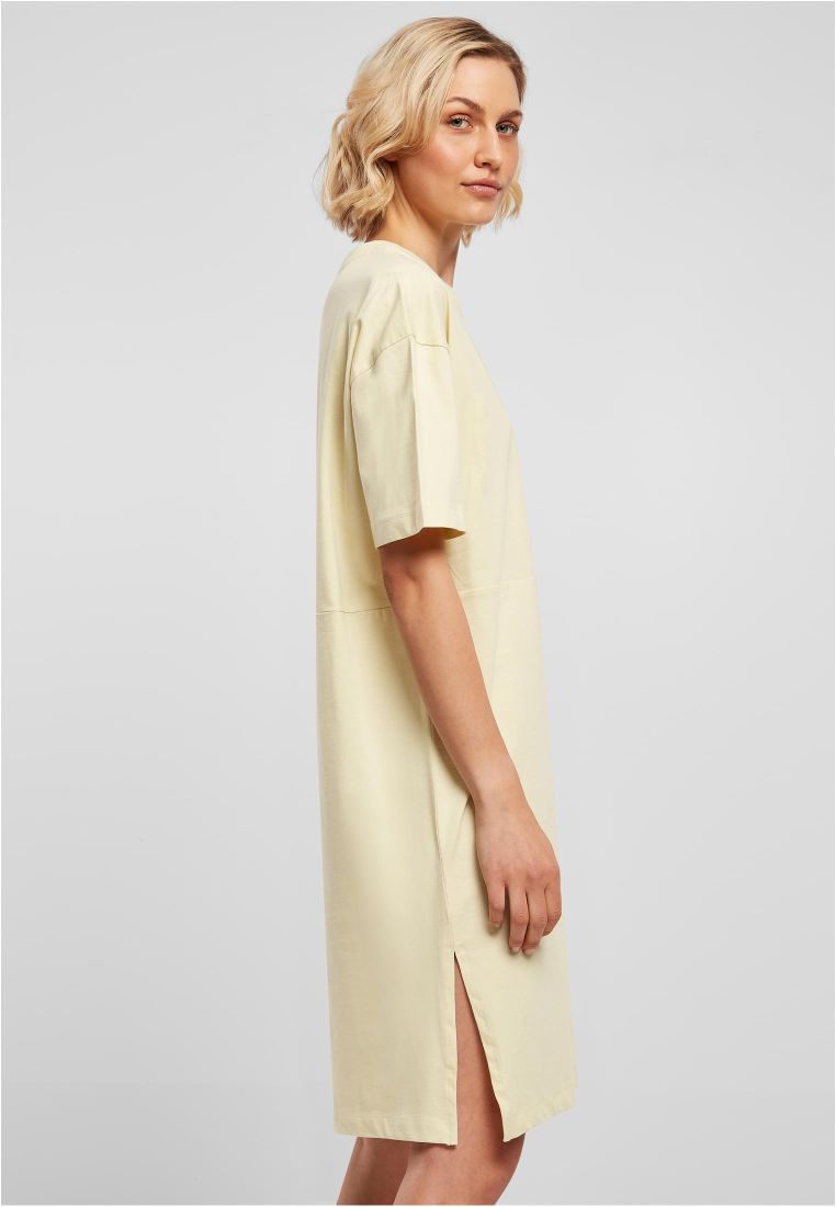 Ladies Organic Oversized Slit Tee Dress - Naisten Shortsit, Hameet ja Mekot - TTUTB4091 - 1387