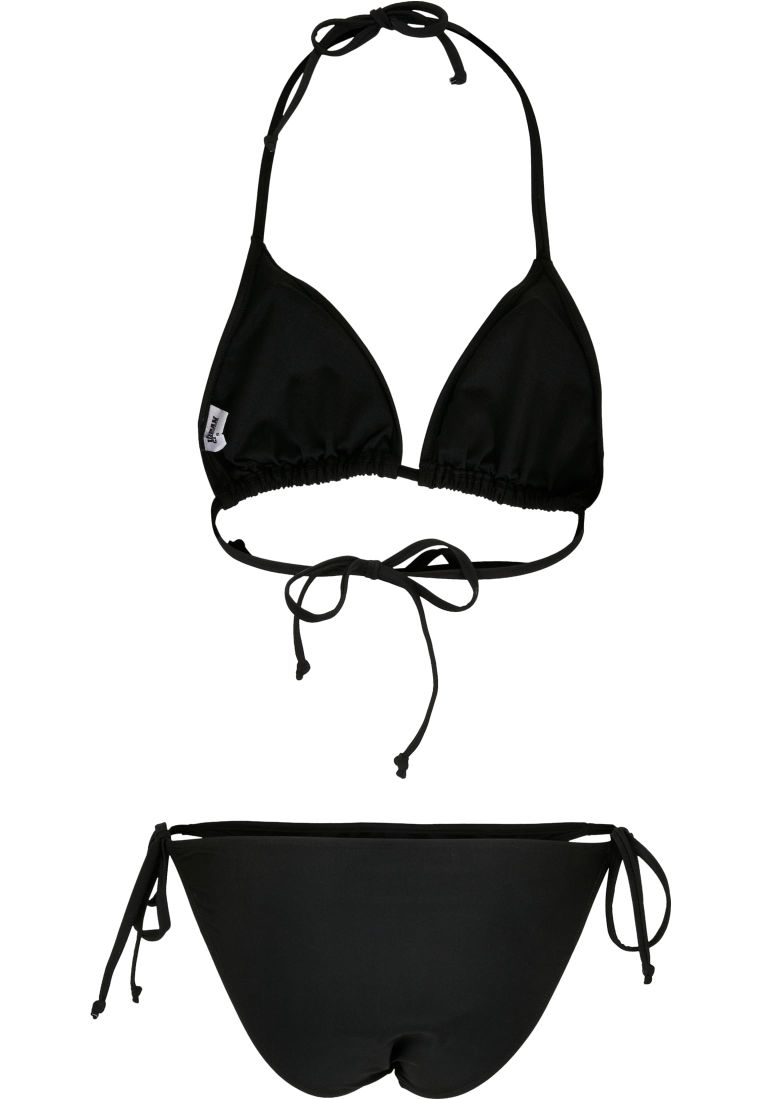 Swimwear for women // Urban classics Ladies Recycled Asymmetric Tank Top  Bikini black