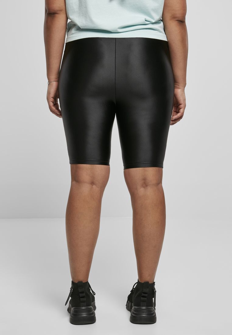 Metallic Ladies Cycle Shorts-TB4342 Highwaist Shiny