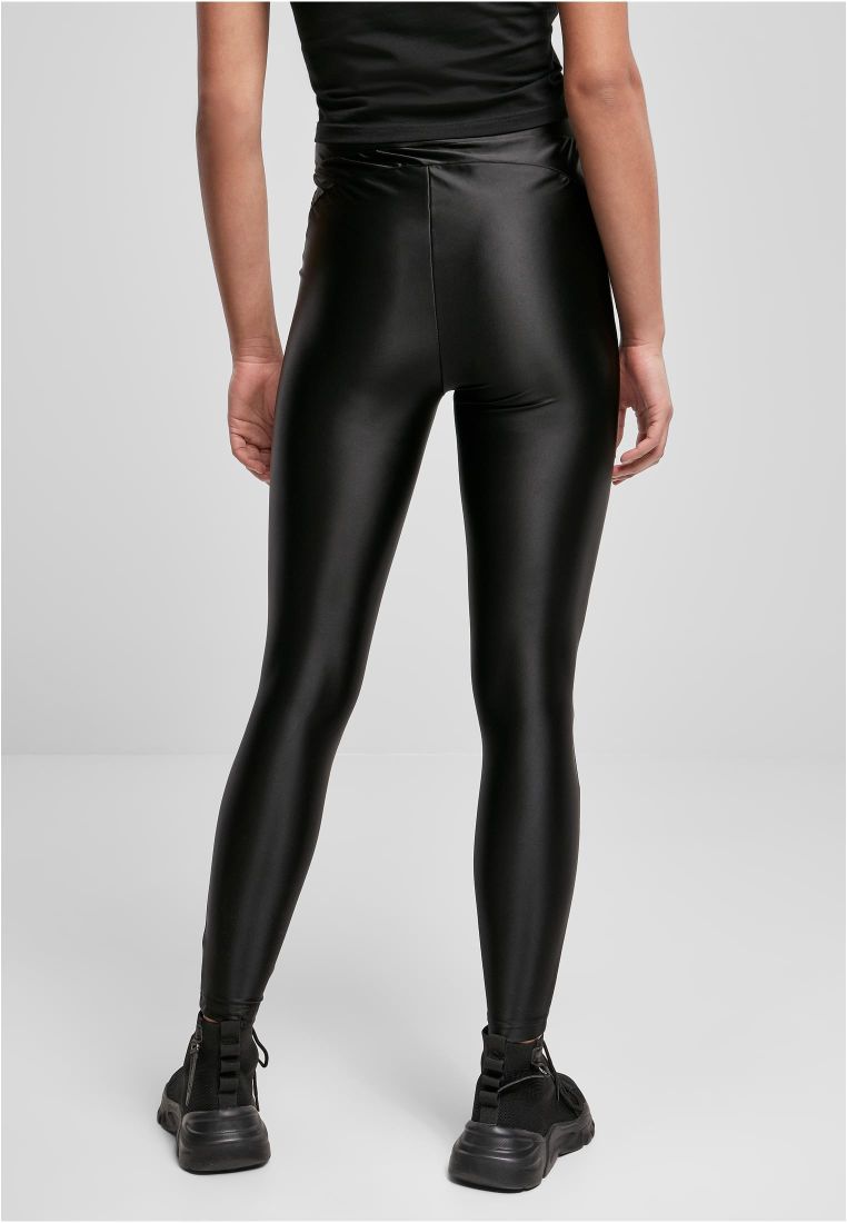 Ladies Highwaist Shiny Metallic Leggings - Ladies Leggins - TTUTB4344 - 5