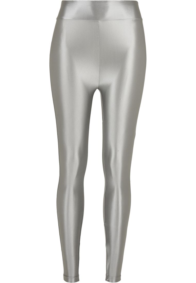 Metallic Ladies Highwaist Leggings-TB4344 Shiny