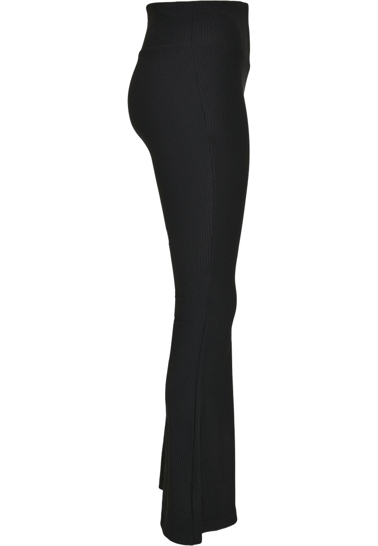 Ladies High Waist Rib Boot Cut Leggings