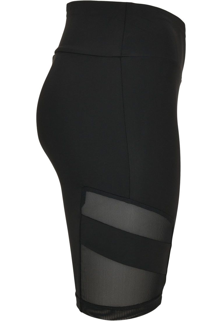 Ladies High Tech Cycle Waist Shorts-TB4354 Mesh