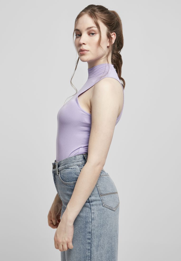 Ladies sleeveless hot sale mock turtleneck