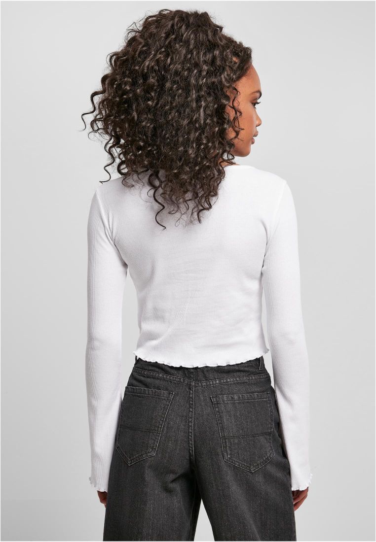 Ladies Cropped Rib Cardigan - Naisten  Colleget ja Collegetakit - TTUTB4533 - 306