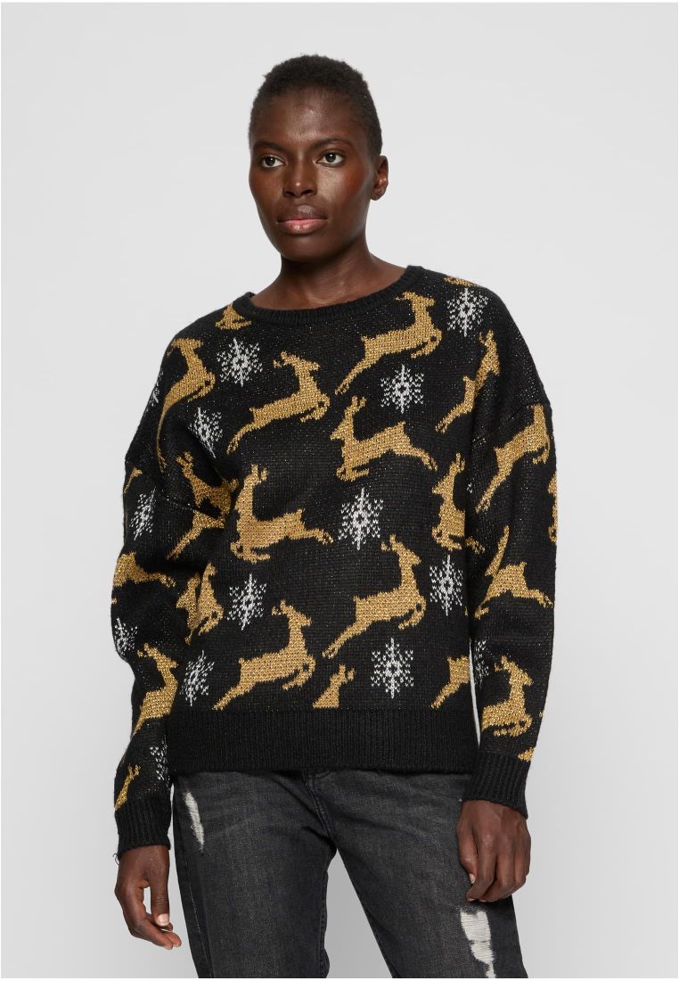 Ladies Oversized Christmas Sweater - Ladies Crewnecks and College Jackets - TTUTB4559 - 31