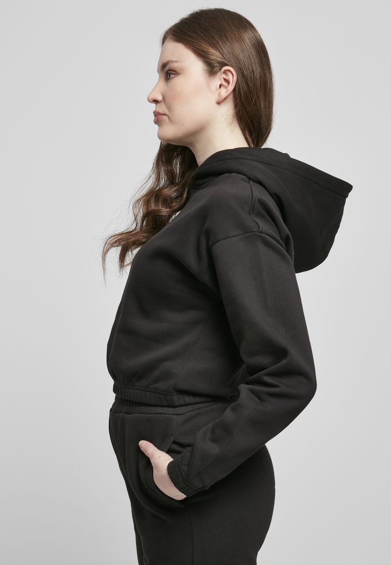 Ladies Short Oversized Sweat Hoody - Ladies Hoodies - TTUTB4561 - 35