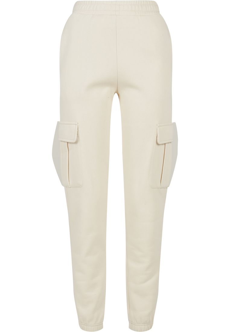 Ladies High Waist Cargo Sweat Pants - Ladies Pants - TTUTB4563 - 309