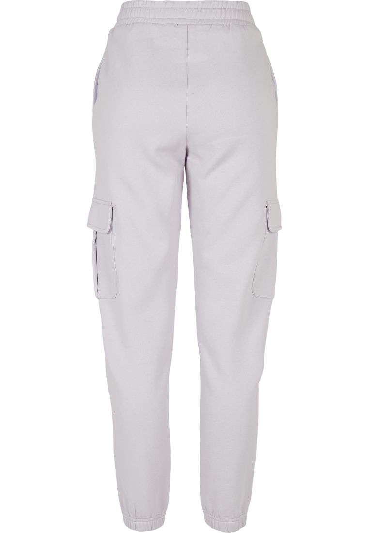 Ladies High Waist Cargo Sweat Pants - Ladies Pants - TTUTB4563 - 851
