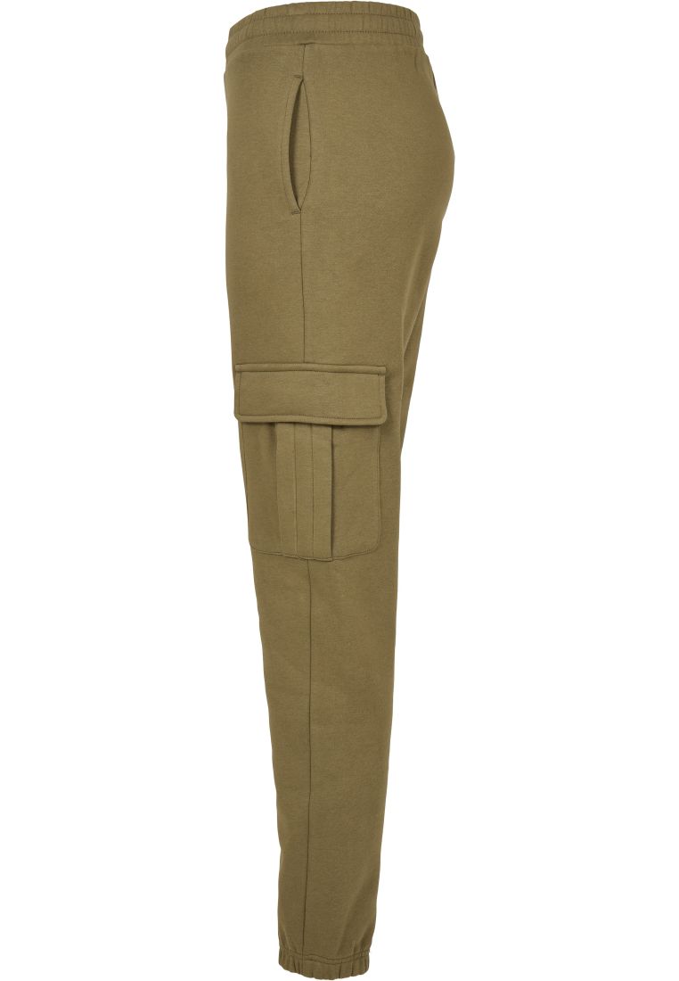 Ladies High Waist Cargo Sweat Pants - Ladies Pants - TTUTB4563 - 580