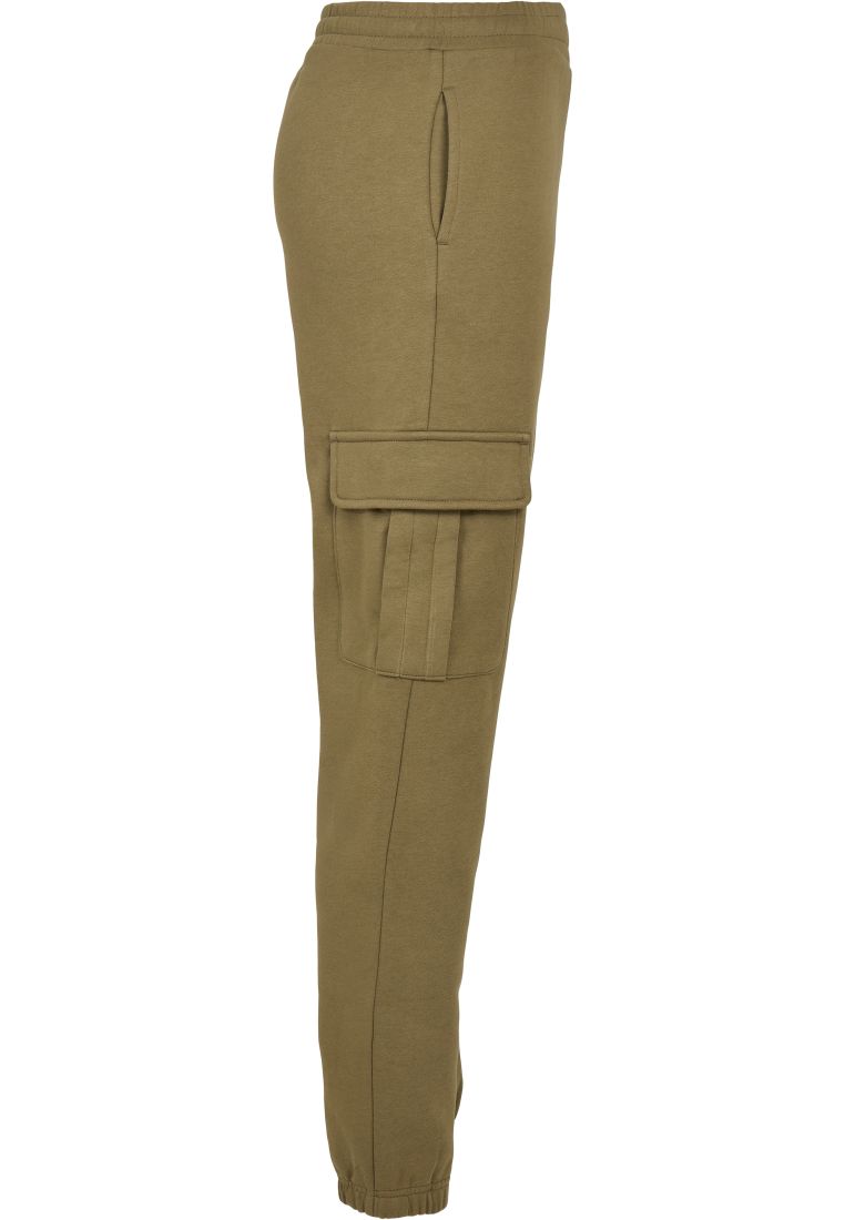 Ladies High Waist Cargo Sweat Pants - Ladies Pants - TTUTB4563 - 582