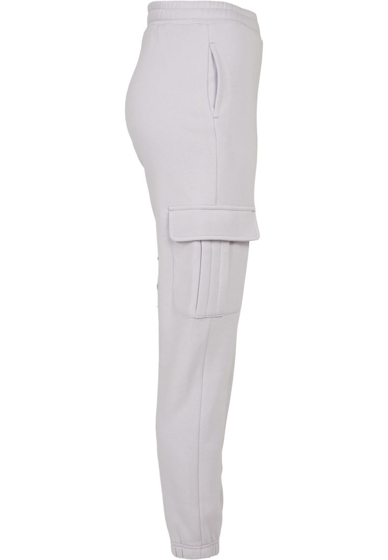 Ladies High Waist Cargo Sweat Pants - Ladies Pants - TTUTB4563 - 852