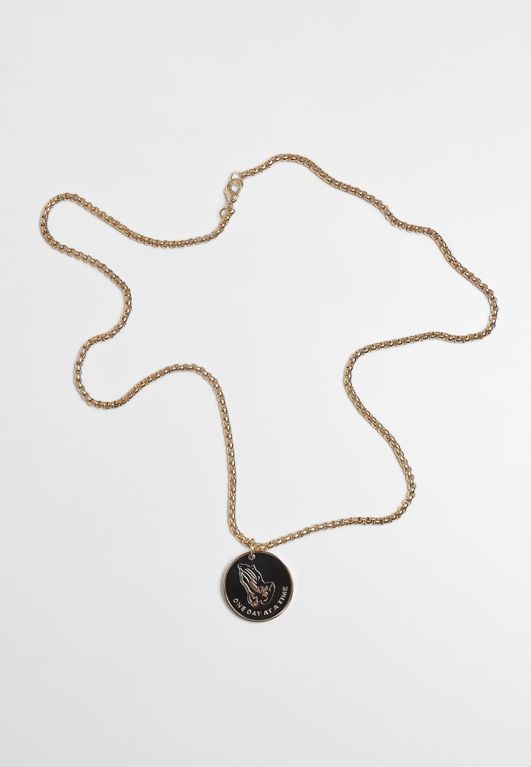 Pray Hands Coin Necklace