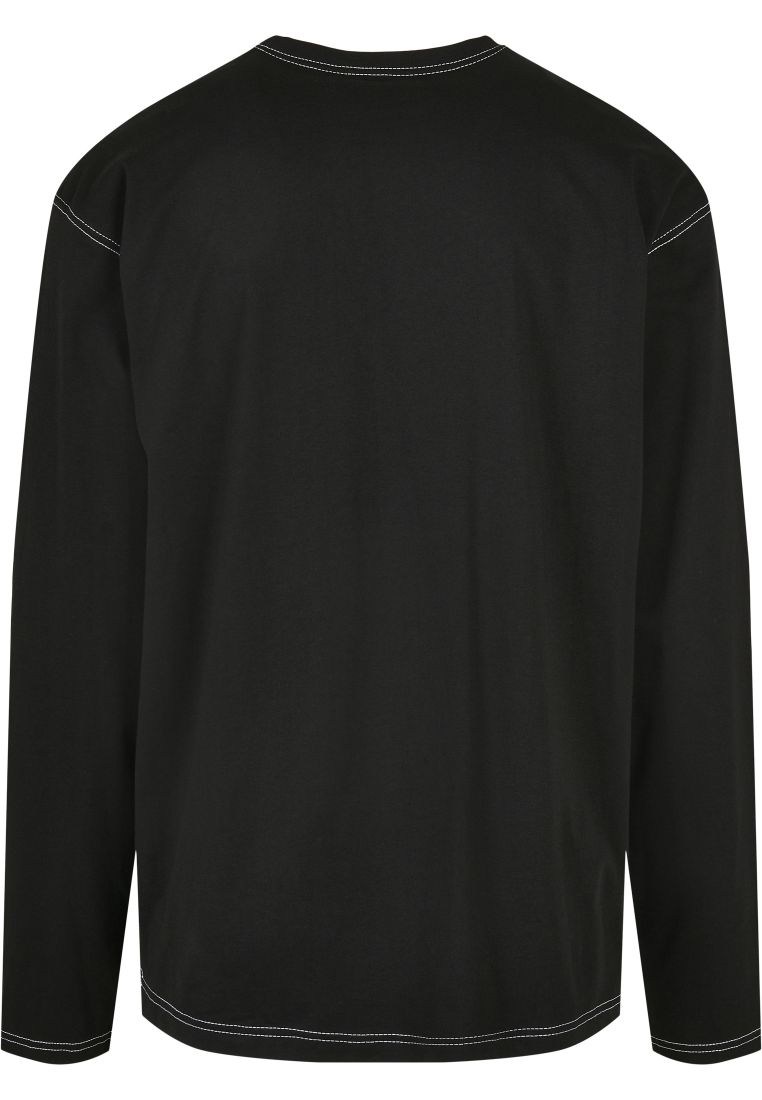 Long Sleeve Contrast Stitch Top