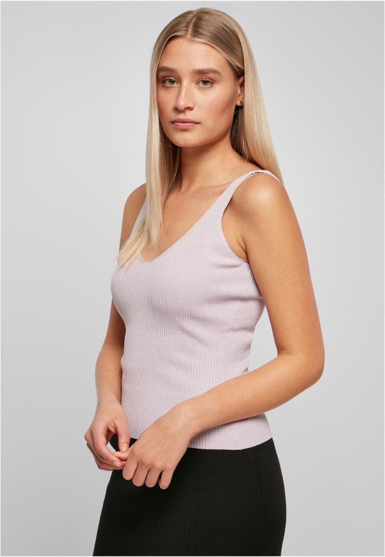 Ladies Rib Knit Top -  - TTUTB4737 - 1